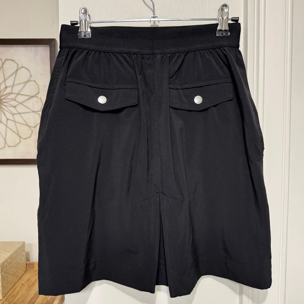 {Athleta} "Vienna Cargo Skort" Black Golf Tennis Pickleball Active Shorts Skirt - Picture 3 of 7